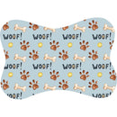 Tapete para Comedouro Pet Antiderrapante Formato Ossinho 29cm x 43cm