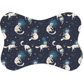 Tapete para Comedouro Pet Antiderrapante Formato Ossinho 29cm x 43cm