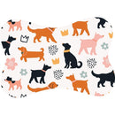 Tapete para Comedouro Pet Antiderrapante Formato Ossinho 29cm x 43cm