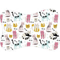 Tapete para Comedouro Pet Antiderrapante Formato Ossinho 29cm x 43cm