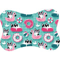 Tapete para Comedouro Pet Antiderrapante Formato Ossinho 29cm x 43cm