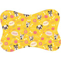 Tapete para Comedouro Pet Antiderrapante Formato Ossinho 29cm x 43cm