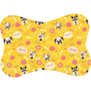 Tapete para Comedouro Pet Antiderrapante Formato Ossinho 29cm x 43cm