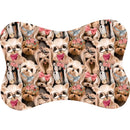 Tapete para Comedouro Pet Antiderrapante Formato Ossinho 29cm x 43cm
