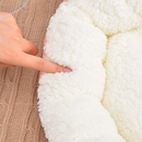 Caminha Redonda Pets Sherpa para Cães e Gatos Macia P , M e G Quente Confortável Cama Pet Com Pelinho