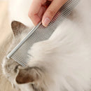 Pente Aço Inox 61 Dentes para Escovar Pelos de Cães e Gatos