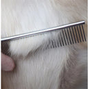 Pente Aço Inox 61 Dentes para Escovar Pelos de Cães e Gatos