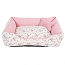 Cama Retangular Acolchoada com Ossinho para Cães e Gatos