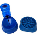 Kit comedouro com bebedouro dosador azul