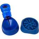 Kit comedouro com bebedouro dosador azul
