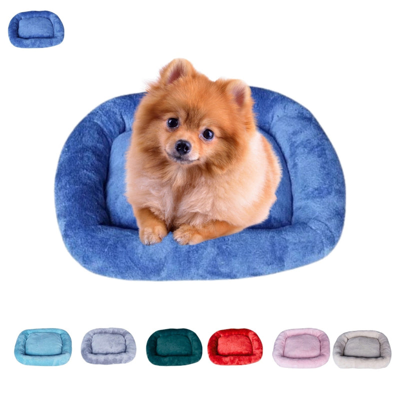 Cama Pet Luxo Quadrada - Azul Escuro
