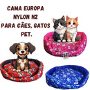 Kit Cama Pet com Comedouro, Bebedouro e Peitoral para Cães Pequenos