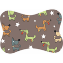 Tapete para Comedouro Pet Antiderrapante Formato Ossinho 29cm x 43cm