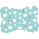 Tapete para Comedouro Pet Antiderrapante Formato Ossinho 29cm x 43cm