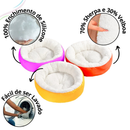 Caminha Redonda Pets Sherpa para Cães e Gatos Macia P , M e G Quente Confortável Cama Pet Com Pelinho