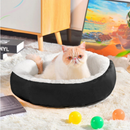 Caminha Redonda Pets Sherpa para Cães e Gatos Macia P , M e G Quente Confortável Cama Pet Com Pelinho