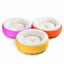 Caminha Redonda Pets Sherpa para Cães e Gatos Macia P , M e G Quente Confortável Cama Pet Com Pelinho