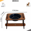 Comedouro Bebedouro Elevado com Tampas para Cães e Gatos