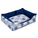 Cama Retangular Acolchoada com Ossinho para Cães e Gatos