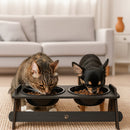 Comedouro Bebedouro Elevado com Tampas para Cães e Gatos
