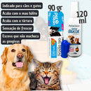 Kit Higiene Dental Pet com Gel Dental, Spray Bucal e Escova Dedeira