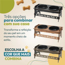 Comedouro Elevado Personalizado com Nome para Cães e Gatos Pequenos