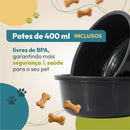 Comedouro Elevado Personalizado com Nome para Cães e Gatos Pequenos
