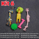 Kit Mordedores Anti-Estresse para Cães Filhotes - Kit 6