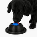 Brinquedo Interativo para Cães Bola Giratória Anti Ansiedade Dispenser Petisco Lambedor Comedouro Lento Pet - Preto e Azul