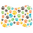 Tapete para Comedouro Pet Antiderrapante Formato Ossinho 29cm x 43cm