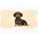 Tapete para Comedouro Pet Antiderrapante Formato Ossinho 29cm x 43cm
