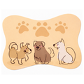 Tapete para Comedouro Pet Antiderrapante Formato Ossinho 29cm x 43cm