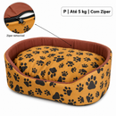 Cama Pet Cachorro Gato Pequeno Europa P Lavável com Zíper Fundo Impermeável Macia Espuma D23