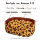 Cama Pet Cachorro Gato Pequeno Europa P Lavável com Zíper Fundo Impermeável Macia Espuma D23
