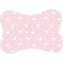 Tapete para Comedouro Pet Antiderrapante Formato Ossinho 29cm x 43cm