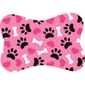 Tapete para Comedouro Pet Antiderrapante Formato Ossinho 29cm x 43cm