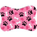 Tapete para Comedouro Pet Antiderrapante Formato Ossinho 29cm x 43cm