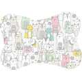 Tapete para Comedouro Pet Antiderrapante Formato Ossinho 29cm x 43cm