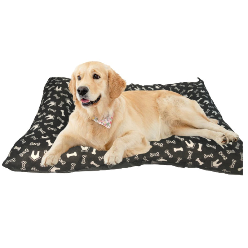 Cama Pet Impermeável com Zíper para Cães e Gatos - Preto