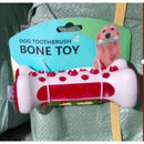 Mordedor Dental 3 em 1 Anti-Tártaro para Cães - Vermelho